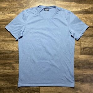 LABFRESH Men's Blue T-Shirt - Size XL Made in Portugal Stretch Knit Cotton Blend